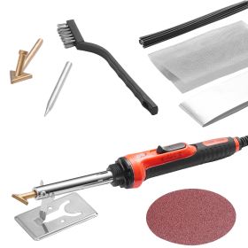 Plastic Welder Kit, 60W/100W Dual-Power Plastic Welding Soldering Iron with 3 Welding Tips and 20 Welding Rods