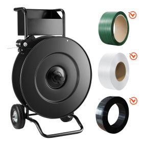 Banding Strapping Cart, Fit for PET / PP / Steel Strap Coils with 8 or 16 inches Core Size