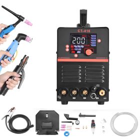 3-in-1 Plasma Cutter Welder Combo - CUT/TIG/MMA, 50A Non-Contact Cutting Machine & 200A TIG Stick Welder