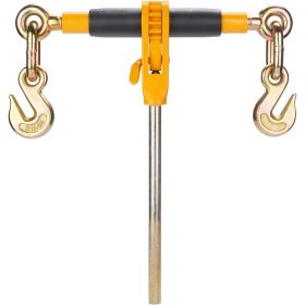 Ratchet Chain Binder, 3/8"-1/2" Heavy Duty Load Binders, with G80 Hooks 12000 lbs Secure Load Limit, Labor-saving Anti-skid Handle