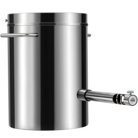 6KG Propane Melting Furnace Kit, Large Capacity Foundry Home Kilns, Blacksmithing Forge with Crucible & Tongs Kiln, Stainless Steel