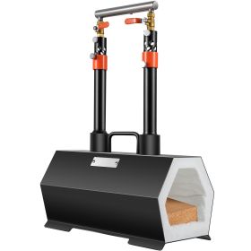 Propane Forge Portable, Double Burner Tool and Knife Making, Large Capacity Blacksmith Farrier Forges, Mini Furnace Blacksmithing