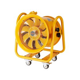 Portable Ventilator, 16" Heavy Duty Cylinder Fan, 1100W Strong Shop Exhaust Fan 4240CFM, 16.4ft Power Cord (No charging head)