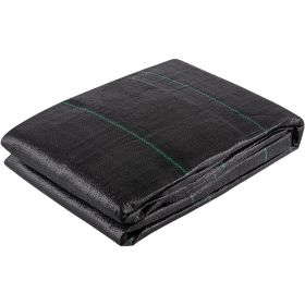 Geotextile Fabric, 12.5 x 30 ft 3.5oz Woven PP Driveway Drain Cloth with 600lbs Tensile Strength, Heavy Duty Underlayment for Soil Stabilization