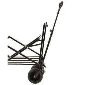 480Lbs Collapsible Wagon with Canopy,Wagon Stroller with 7" All-Terrain Wheels, Lightweight Foldable Wagon, Large Capacity for Camping, Shopping