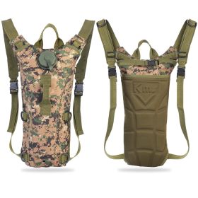 Tactical Hydration Pack 3L Water Bladder Adjustable Water Drink Backpack for Hiking Cycling Climbing Running (Option: 2LWaterBagJungle)