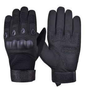 XG-TG1 Tactical Self Defense Gloves Hard Knuckle (Full Finger) (Color: BLACK, size: X-Large)
